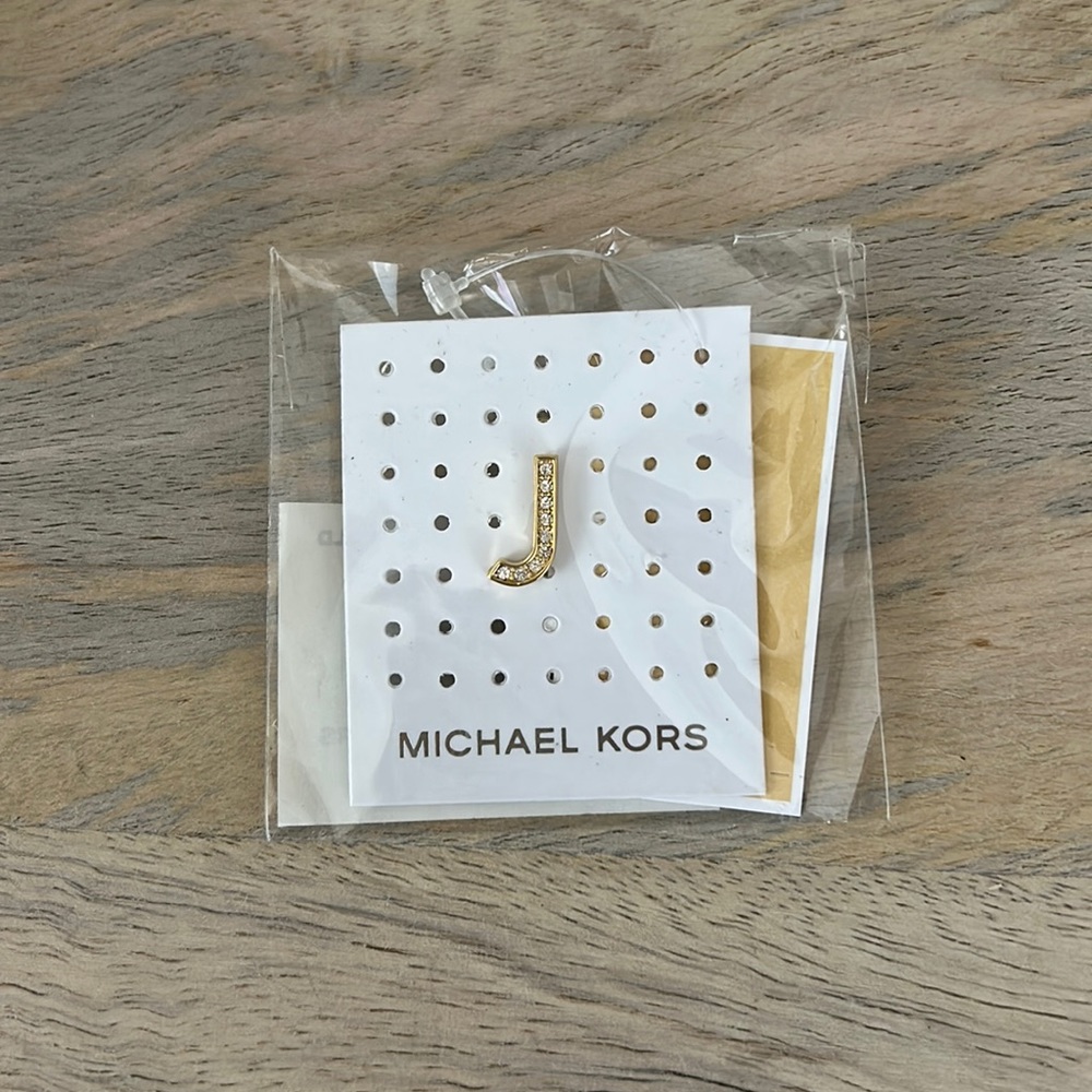 Michael Kors “J” pin, NWT